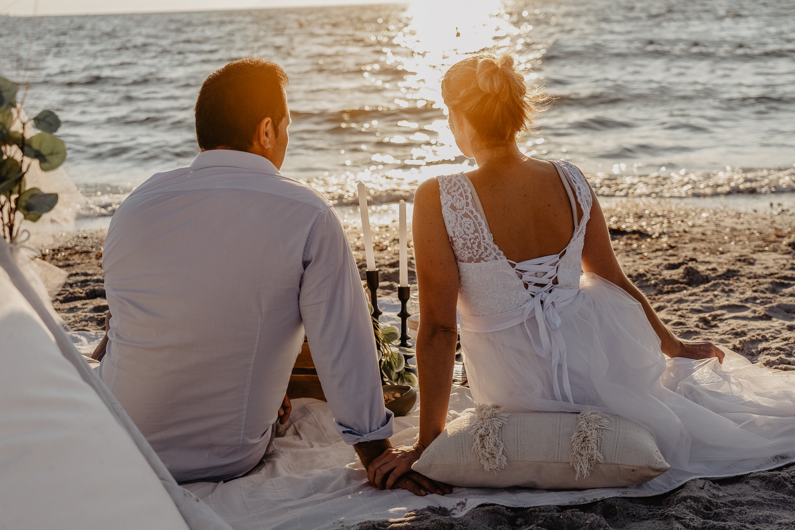 couple marié plage almanarre